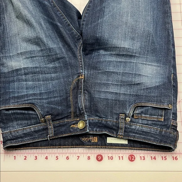 KUT FROM THE KLOTH "Reese" Ankle Straight Whisker/Fade 5 Pocket Weekend Jeans 8 - Picture 15 of 16